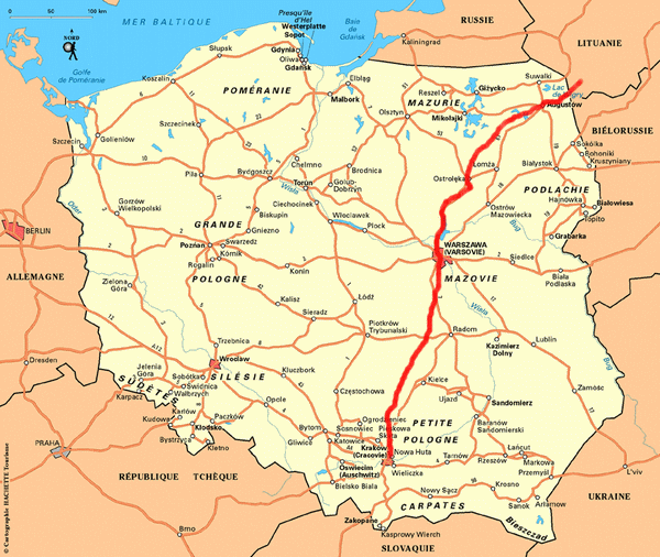 itineraire pologne 2016